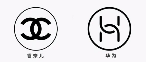 香奈兒與華為的logo.png